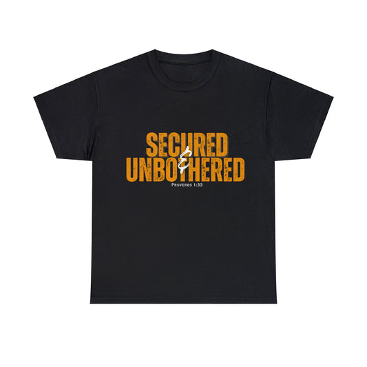 Secured & Unbothered Unisex Heavy Cotton Tee